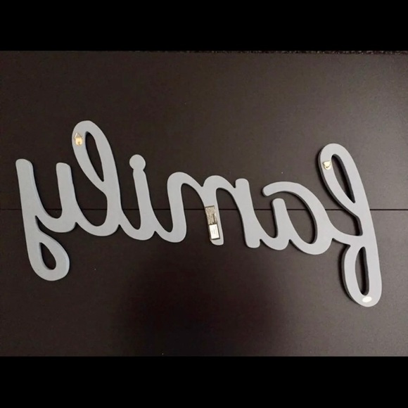 Script Wood Family Sign - Picture 2 of 3